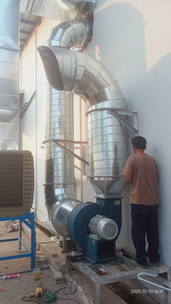 ducting exhaust oven